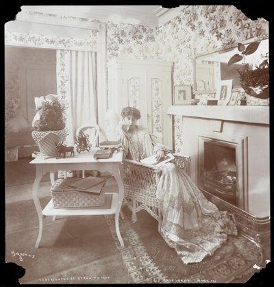 Portrait of Margaret Anglin Reading by Byron Company